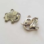 Breloque Éléphant N°12 Argent Lot de 2 pièces