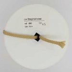 Cordon tressé 06 mm Taupe x 1 mètre