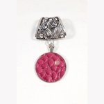 Bélière de foulard avec cuir