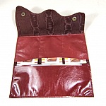Porte feuilles et porte cartes coloris bordeaux
