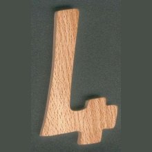 Zahl 4 ht 10cm aus Holz zum Anmalen