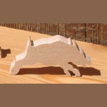 Wildschweinfigur 3mm, Miniatur aus Massivholz Thema Jagd, Wald, Natur, handgemacht, Scrapbooking Verschönerung