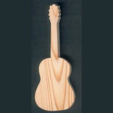 Holzgitarre 15cm Dekoration Musik