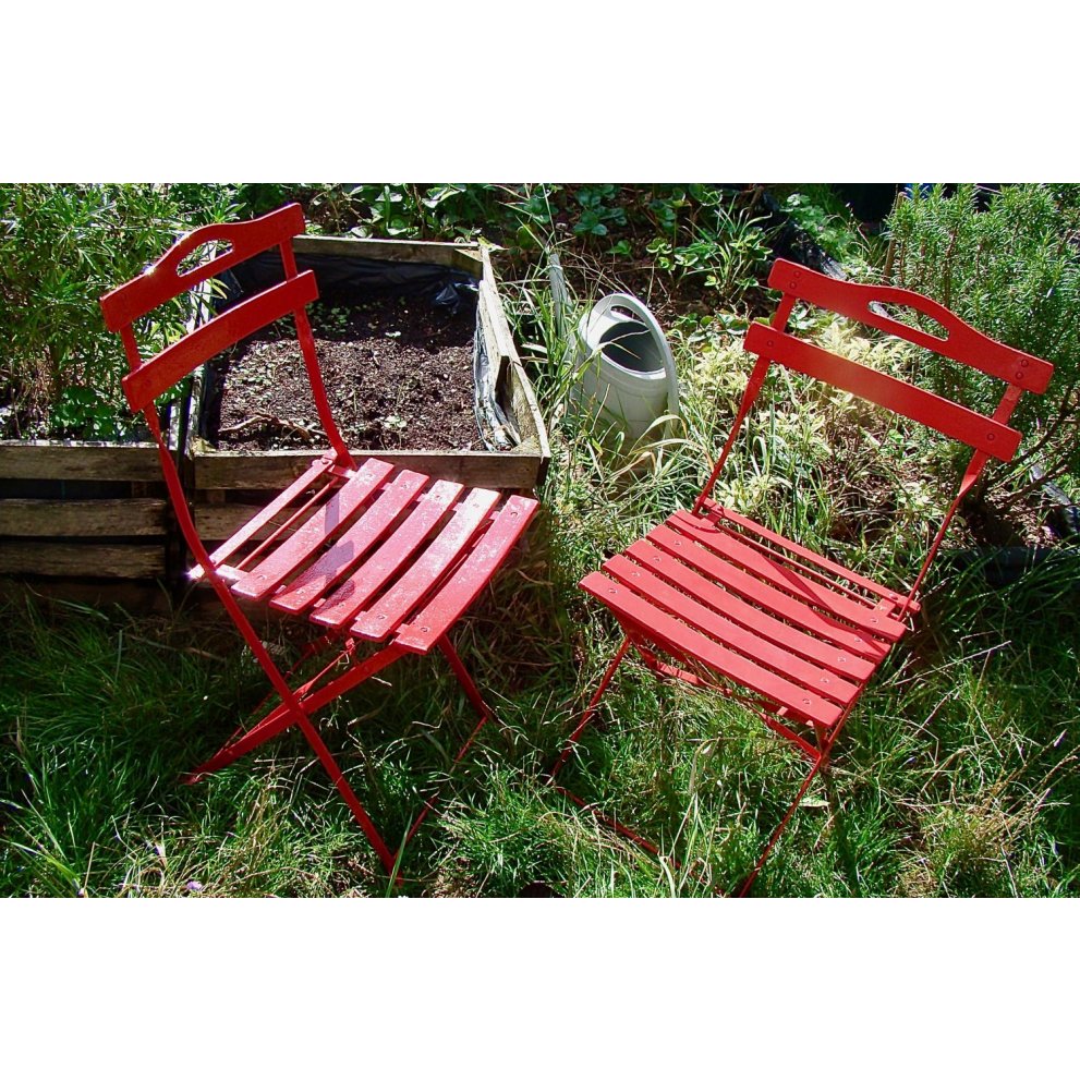 Chaise de jardin pliante vintage