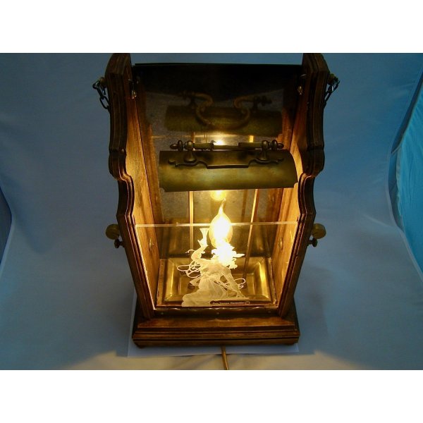 Antike Lampe Gro&szlig;e Kerzenlaterne 1900