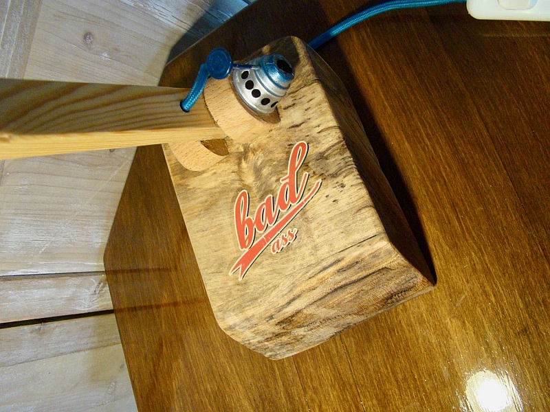 Badass-Lampe blau f&uuml;r unartige Jungen