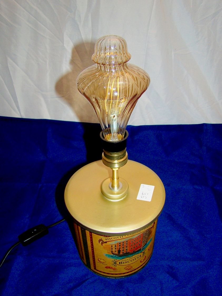 Lampe boite à biscotte italienne