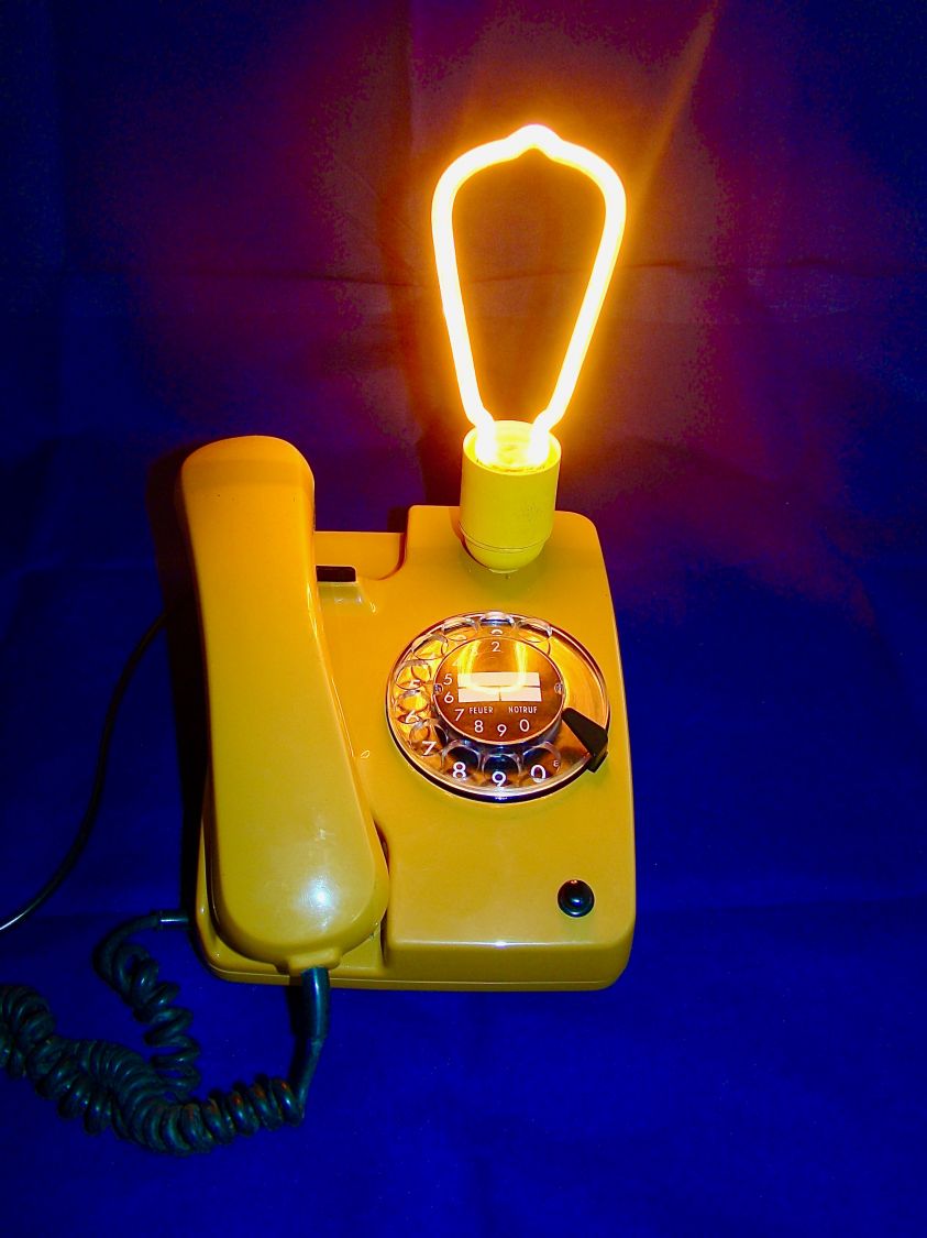 Telefonlampe im 80'-Stil Colonel Mustard!