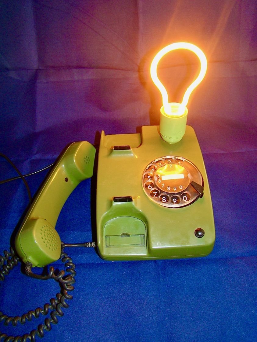 Telefonlampe Stil 80' Herr Kommissar 