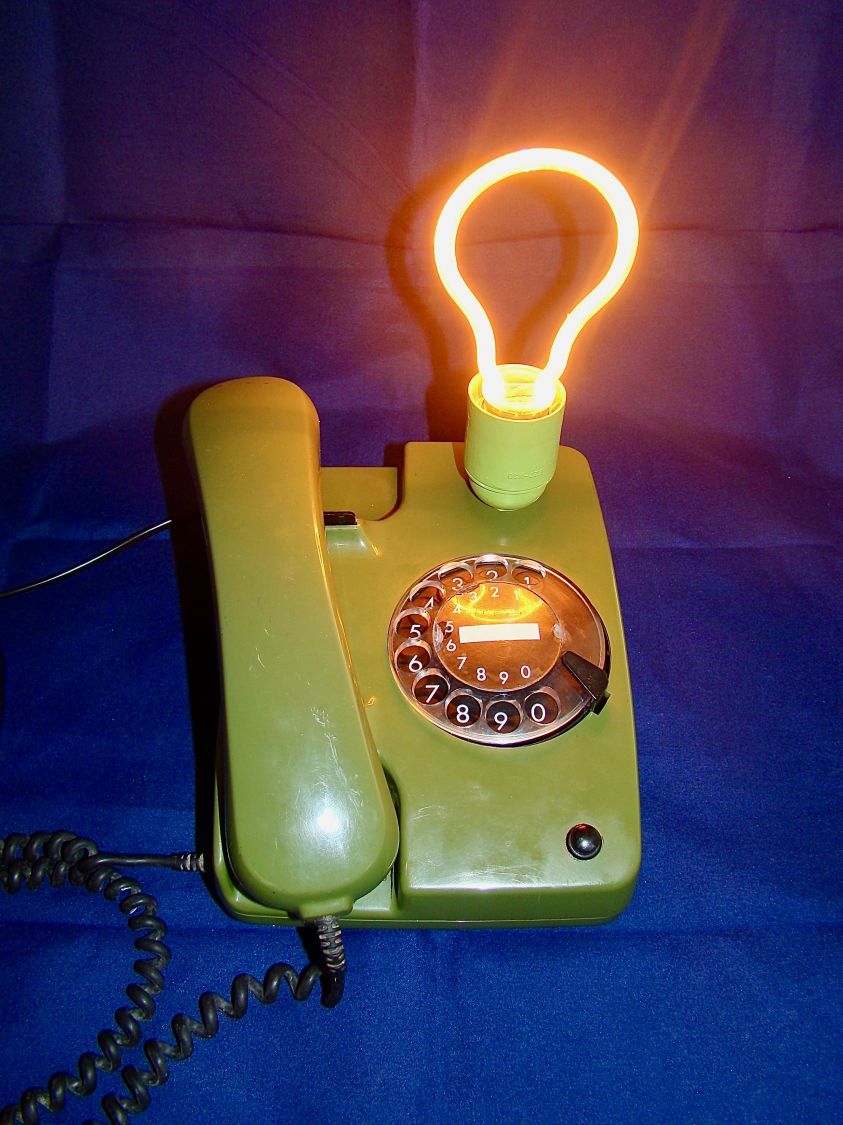 Telefonlampe Stil 80' Herr Kommissar 