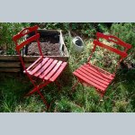 Chaise de jardin pliante vintage