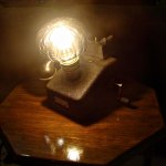 Retro-Steampunk-Telefonlampe