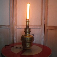 Petroleumlampe aus Messing im EDISON-Stil 