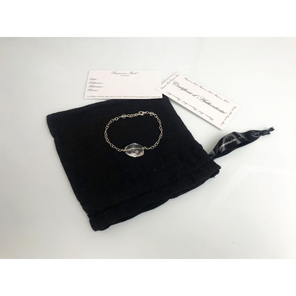 Armband "Ma Pr&eacute;cieuse en Onyx Noir" Silber 925