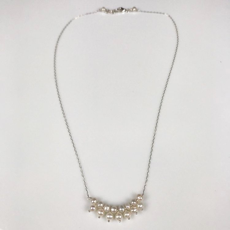 Halskette und Perlenanh&auml;nger Silber 925