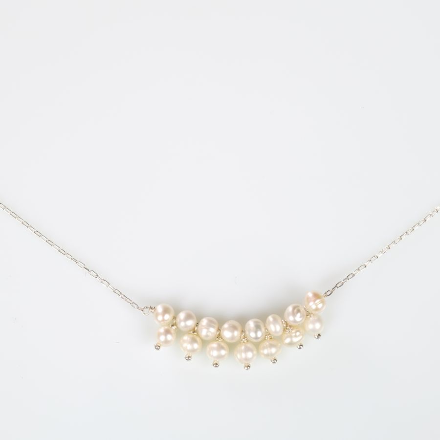 Halskette und Perlenanh&auml;nger Silber 925