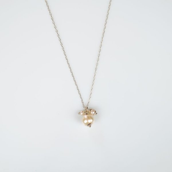 Einfacher Perlenanh&auml;nger aus Silber 