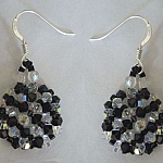 Ohrring-Set Arz Noir Crystal