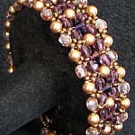 Kit bracelet Latitude Prune or