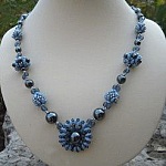 Collier en kit Margarita Bleu & Hématites