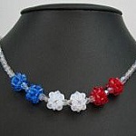 Set Perlenkugel-Halskette Frankreich