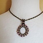 Set Ringanhänger Mocca & Gold