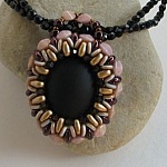 Kit pendentif Lunoval mocca, doré, noir