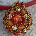 Pendentif en kit Milos Rouge-Orangé