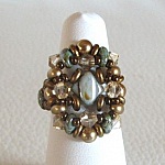 Kit bague Silkade 2 Vert bronze