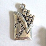 Breloque Tablette chocolat 21 mm