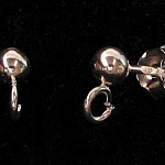 Boucles d'oreille clou boule Argent 925