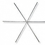 Armatures métallique étoile x3