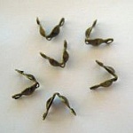 Schleifenabdeckung 4mm Goldbronze x6