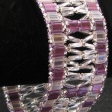 Set Tila & Twist Armband mit Fenstern Violett/Silber