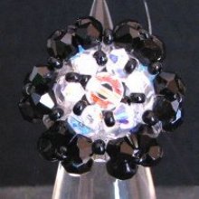Ringset Malte II Schwarz & Kristall