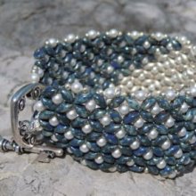 Notice Bracelet Duo Saphir Argent