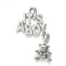 It's a boy Charm 28 mm