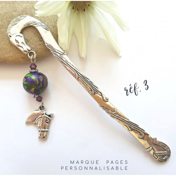 marke seiten anh&auml;nger leidenschaft pferd und perle effekt mosaikfarben gr&uuml;n violett