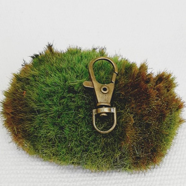 Schl&uuml;sselanh&auml;nger Elefant bronzefarben und wundersch&ouml;ne handgefertigte Perle aus gesponnenem Glas