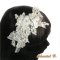 Haarband Spitze Calais Elfenbein Hochzeit Accessoire Kopfband Seidenblume Strass