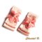 schuhclips hochzeitsschuhe knoten satin spitze und seidenblume lachsrosa