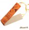 orangefarbener Chiffonschal handbemalt Abend-Accessoire