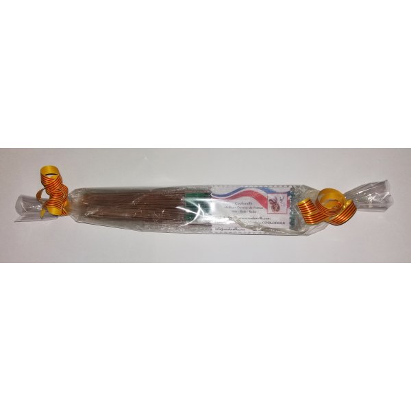 Mein erster handgezeichneter und handbemalter Baumwollf&auml;cher "Minouche".