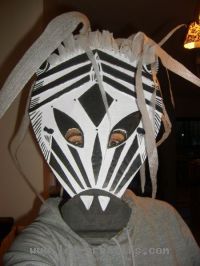 Kindermaske Zebra