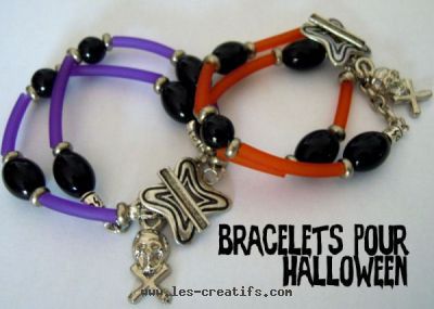 Einfache Armbänder für Halloween