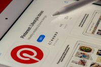 bildschirm mit Pinterest