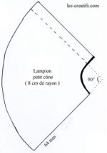 schablone Lampion Kegel