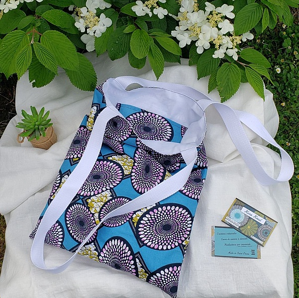 Sac &agrave; bandouli&egrave;re en coton wax