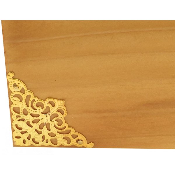 Holzschachtel mit Glasdeckel. Modell: Honigherz.