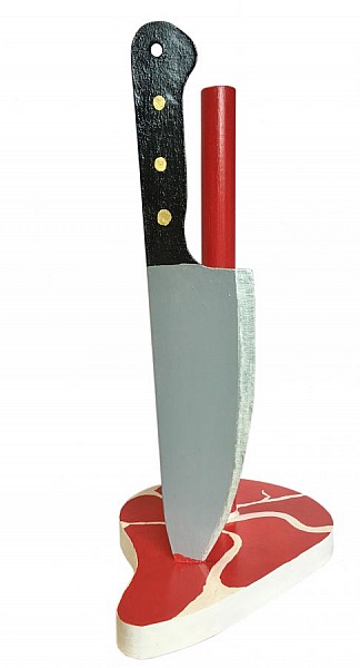 "Entrec&ocirc;te saignante" porte essuie-tout 